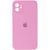 Силиконовый чехол с квадратными бортиками для iPhone 11 Pink 208-00850 фото