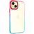 Чехол TPU+PC Fresh sip series для Apple iPhone 13 (6.1") Бирюзовый / Розовый 777-06720 фото