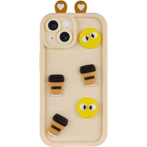 Чехол TPU Toys Case with Ears для Apple iPhone 15 (6.1") Sand 208-05361 фото