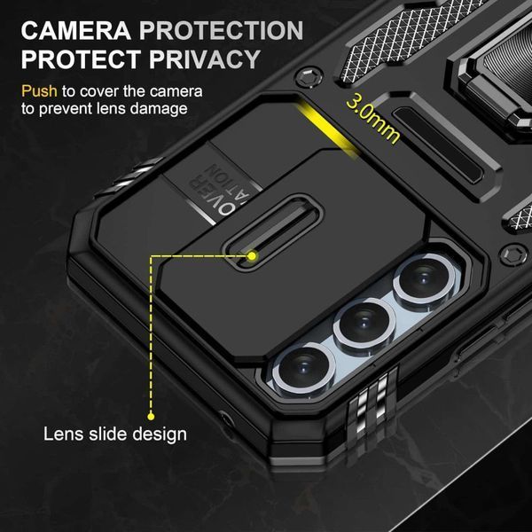 Ударостійкий чохол Camshield Army Ring для Samsung Galaxy A36 5G Black 777-04954 фото