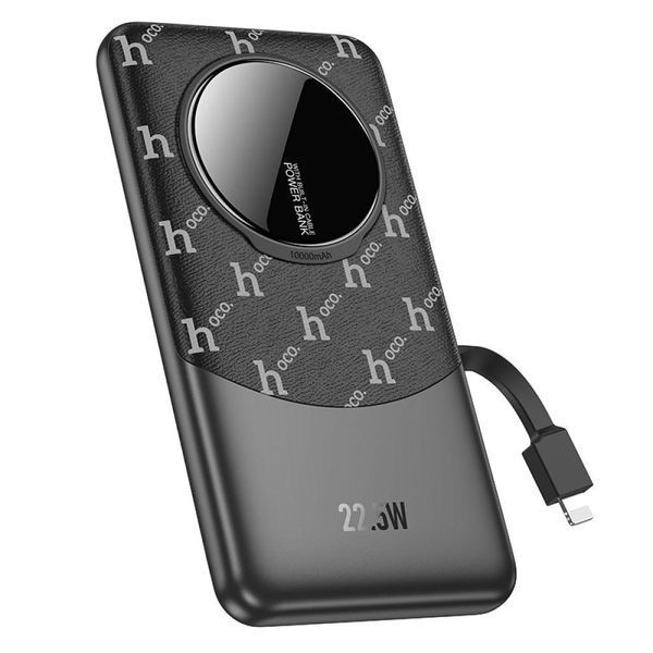 Power Bank Hoco Q29 Nobility 22.5W+PD20W with cable (iP) 10000 mAh Коричневий 656-01473 фото