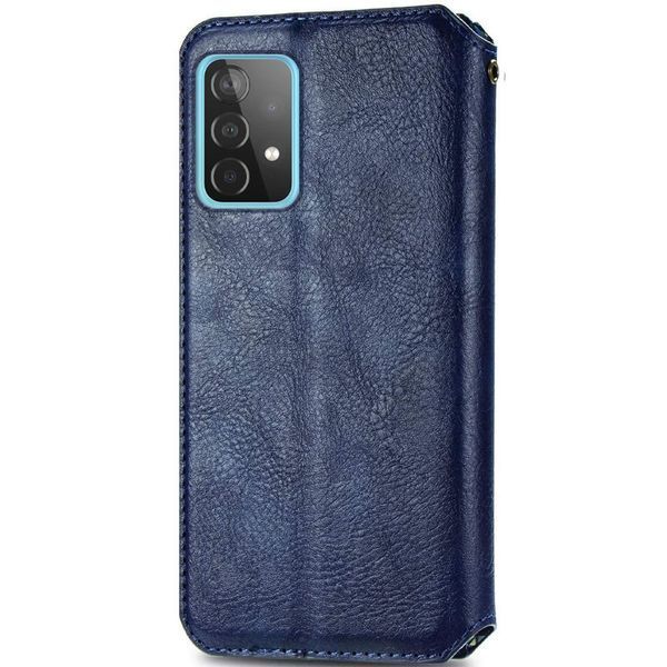 Шкіряний чохол-книжка GETMAN Cubic для Samsung Galaxy A33 5G Синій 555-01893 фото