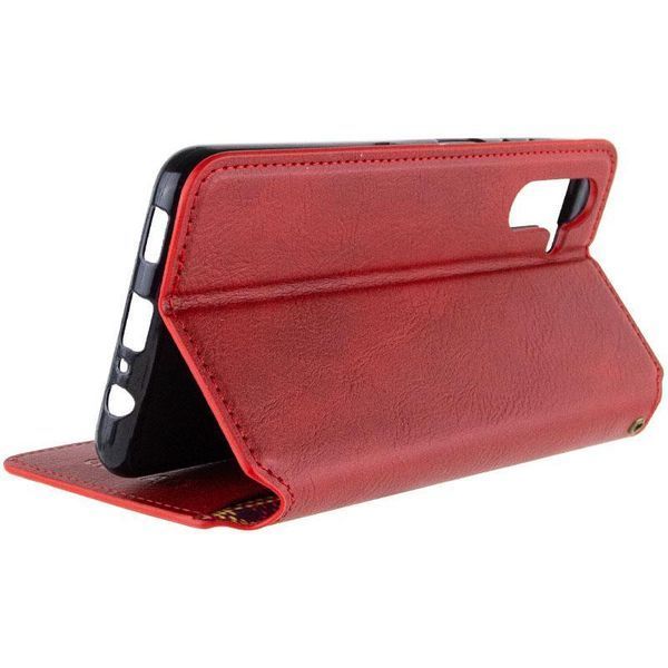 Кожаный чехол-книжка GETMAN Cubic (PU) для Samsung Galaxy A37 5G Red 777-09160 фото