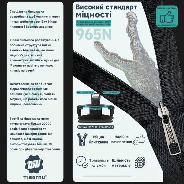 Рюкзак Tigernu T-S8651 14" Black 656-01103 фото