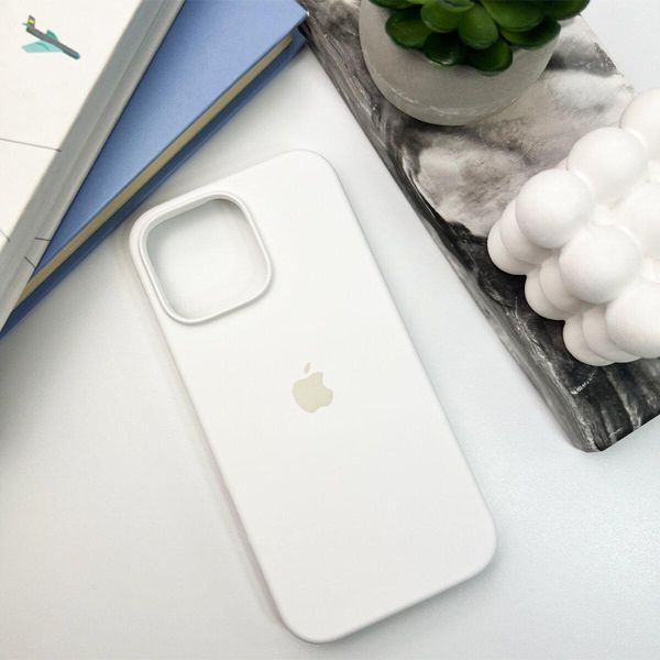 Силіконовий чохол для iPhone 16 Pro Max White 666-01299 фото