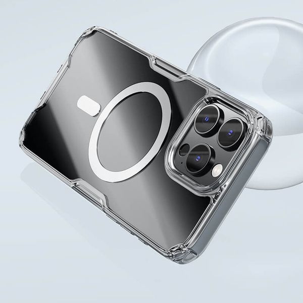 TPU чохол Nillkin Nature Pro Magnetic для Apple iPhone 16 Pro (6.3") Transparent 777-08019 фото