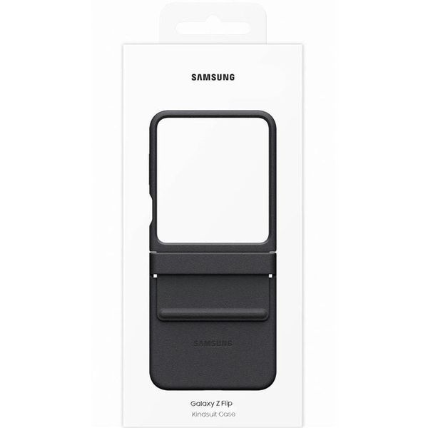 Шкіряний чохол Leather Case для Samsung Galaxy Z Flip6 Black 555-03218 фото