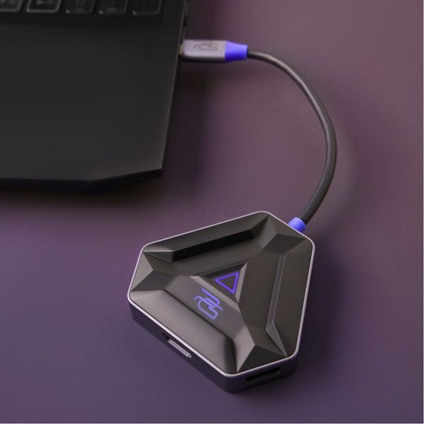 Type-C-Хаб Proove Gaming Spectre (2*USB3.0 + Type-C + PD100W + HDMI) Dark Gray HBPG10221205 фото