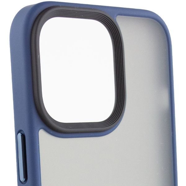 TPU+PC чохол Metal Buttons для Apple iPhone 12 Pro Max (6.7") Синій 777-08346 фото