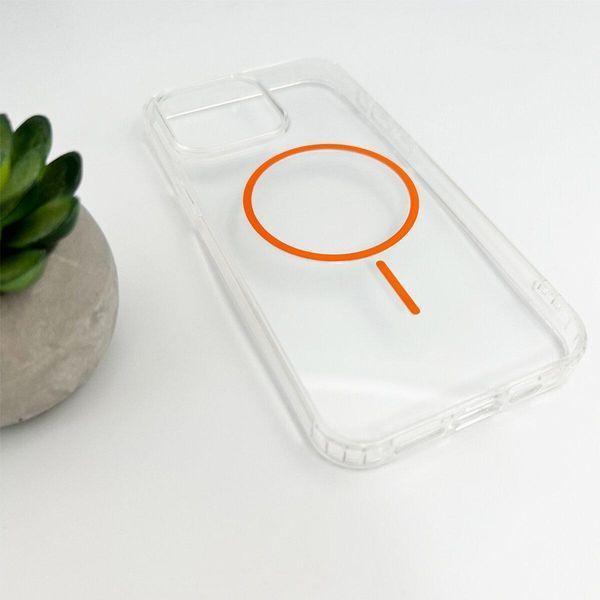 Чехол Acrylic Thin Magnetic для Apple iPhone 14 Orange 666-03639 фото