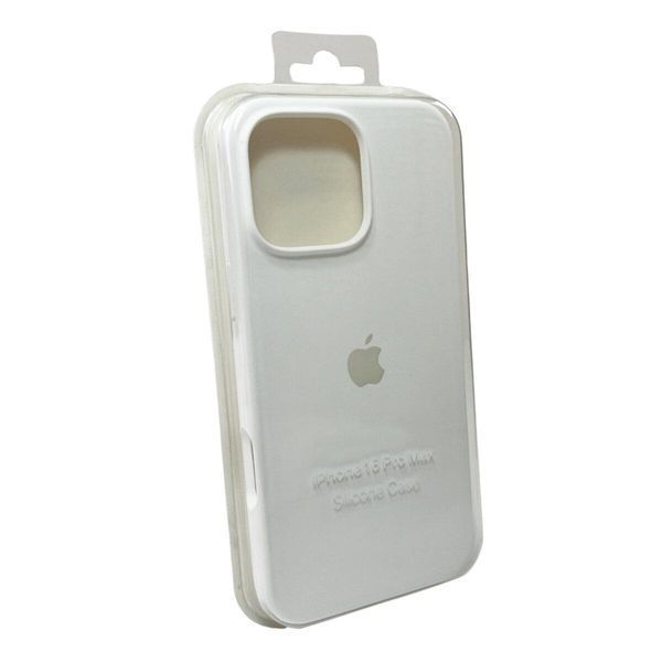 Силіконовий чохол для iPhone 16 Pro Max White 666-01299 фото