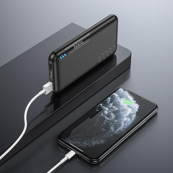 Портативный аккумулятор Power Bank Hoco J82 Easylink 2USB 10000mAh Черный 216-00006 фото
