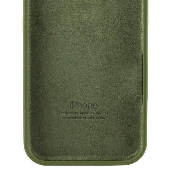 Чехол Silicone Case Full Protective для Apple iPhone 16e\17e (6.1") Dark Olive 555-04070 фото
