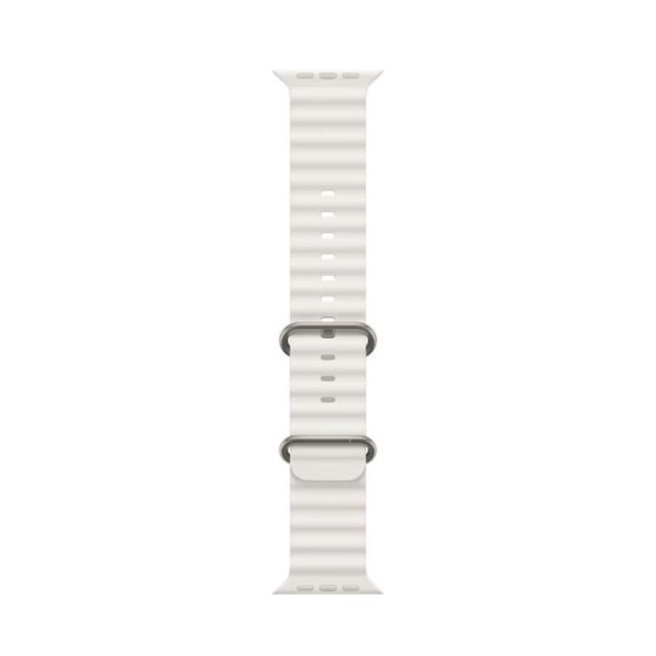 Силіконовий рифлений ремінець Ocean для Apple Watch 42/44/45/49 mm Білий 212-00461 фото