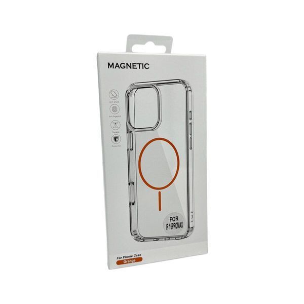 Чехол Acrylic Thin Magnetic для Apple iPhone 14 Orange 666-03639 фото