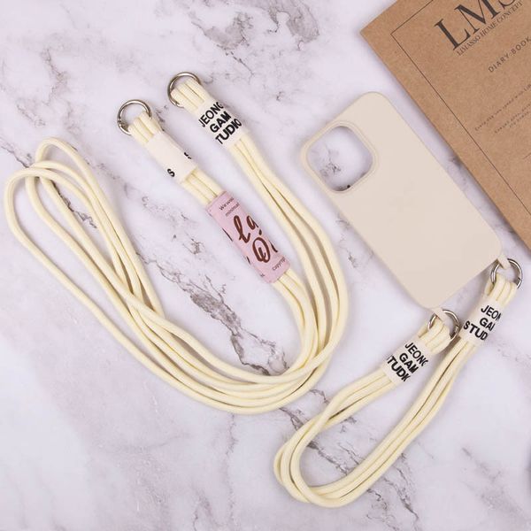 Чехол TPU two straps California для iPhone 12 Pro / 12 Antique White 208-05617 фото