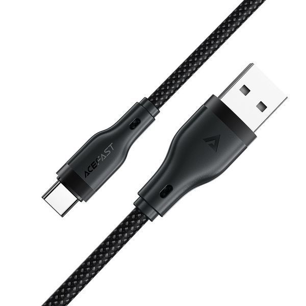 Кабель ACEFAST C8-04 USB-A to USB-C charging data cable 1.2 м Black 6974316282693 фото