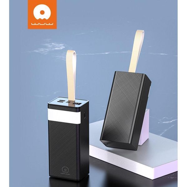 Портативный аккумулятор Power Bank WUW Y117 digital display + lamp 50000 mAh Черный 216-00037 фото