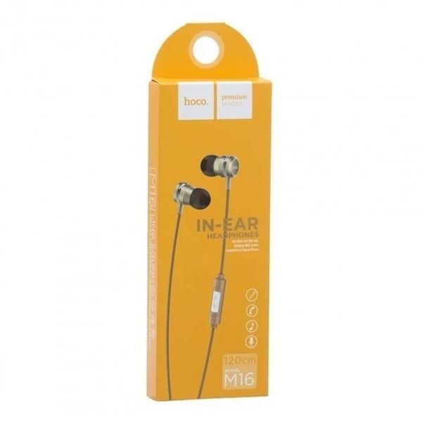 Наушники Hoco M16 Metal Gold 221-00024 фото