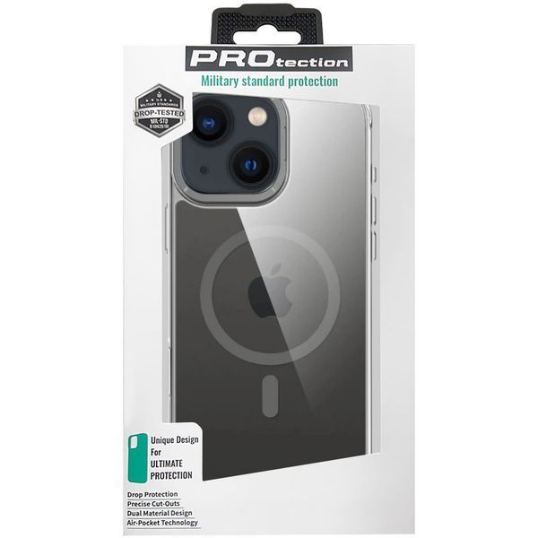Чехол TPU Space Case Apex with MagSafe для Apple iPhone 13 / 14 / 15 (6.1") Grey 214-03352 фото