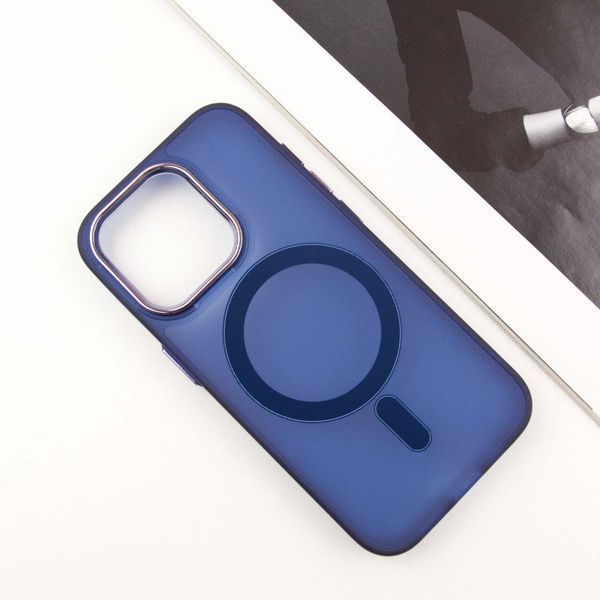 Чохол TPU+PC Lily with MagSafe для Apple iPhone 14 Pro (6.1") Deep Navy 214-03598 фото