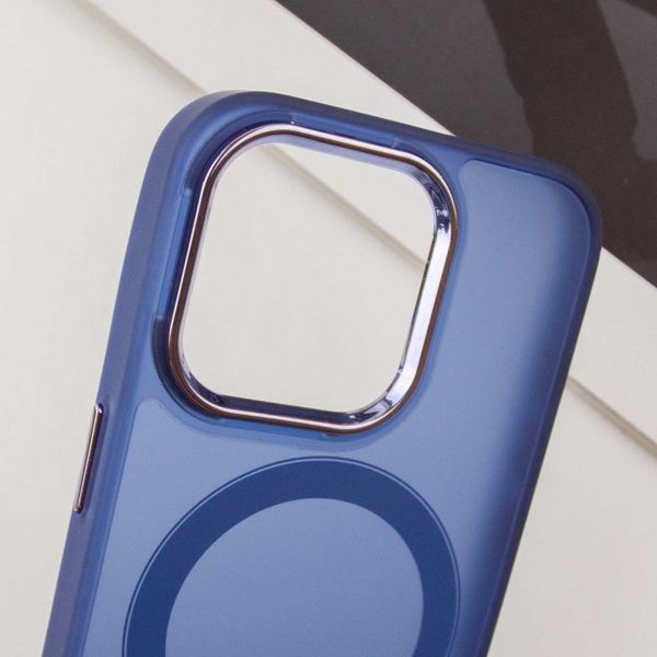 Чохол TPU+PC Lily with MagSafe для Apple iPhone 14 Pro (6.1") Deep Navy 214-03598 фото