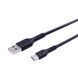 Кабель USB Hoco DU26 Long 8mm Plug Type-C 3A 1m Черный 209-00325 фото 1