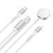 Бездротовий зарядний пристрій HOCO CW54 2-in-1 charging cable iP+iWatch White 656-01272 фото 2
