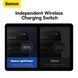 Тримач для мобiльного з БЗП Baseus LightChaser Series Wireless Charging Electric Car Mount 15W Cosmic Black 656-00515 фото 8