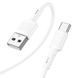 Кабель HOCO X83 USB to Type-C 3A, 1m, PVC, PVC connectors, White 6931474770912 фото 3