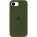 Чехол Silicone Case Full Protective для Apple iPhone 16e\17e (6.1") Dark Olive 555-04070 фото 1