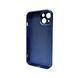 Чохол для смартфона AG Glass Matt Frame Color для iPhone 14 Navy Blue 666-00608 фото 2