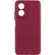 Чохол Silicone Cover Lakshmi Full Camera для Oppo A17 Marsala 777-06910 фото 1