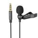 Микрофон петличный Borofone BFK11 Elegant lavalier 3.5mm (2m) Black ILSO-00000074770-1 фото 1