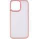 TPU+PC чехол Metal Buttons для Apple iPhone 14 Pro (6.1") Розовый 777-08296 фото 2