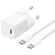 СЗУ Baseus GaN5 Mini Fast Charger 30W ( Type-C ) + Кабель Type-C to Type-C 100W (1m) White P10110902213-00 фото