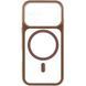 Чехол TPU+PC GETMAN Moon Clear with MagSafe для Apple iPhone 16 (6.1") Brown 656-08415 фото 2