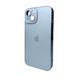Чехол AG Glass Sapphire Frame MagSafe для iPhone 15 Sierra Blue 666-02823 фото 1
