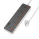 Мережевий подовжувач HOCO AC14A Rico 5-position socket(PD30W/1C3A) Black 6942007607179 фото 2