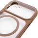 Чехол TPU+PC GETMAN Moon Clear with MagSafe для Apple iPhone 16 (6.1") Brown 656-08415 фото 4