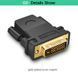 Адаптер UGREEN 20124 DVI 24+1 Male to HDMI Female Adapter (Black) (UGR-20124) UGR-20124 фото 3