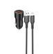 Автомобильное зарядное устройство BOROFONE BZ19B Wisdom 36W dual port QC3.0 car charger set(Micro) Black 656-00301 фото 1