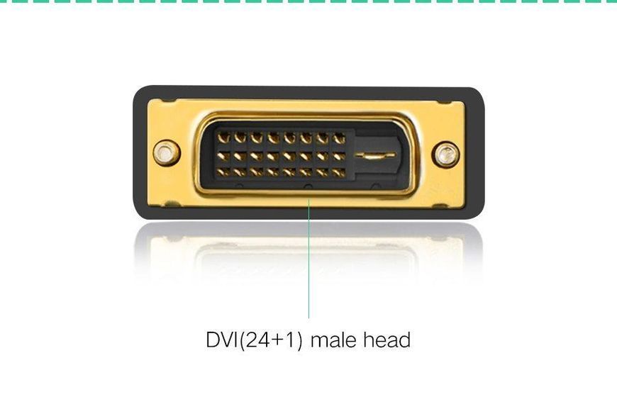 Адаптер UGREEN 20124 DVI 24+1 Male to HDMI Female Adapter (Black) (UGR-20124) UGR-20124 фото