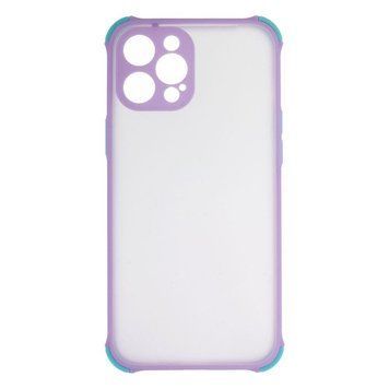 Силіконовий чохол TOTU Armor with Frame для iPhone 12 Pro Max Фіолетовий 208-01006 фото