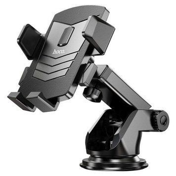Автотримач для телефона HOCO CA83 David one-button Center console car holder Black 6931474748423 фото