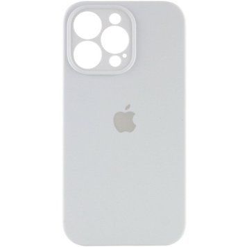 Силиконовый чехол с закрытой камерой для iPhone 15 Pro White 666-01092 фото