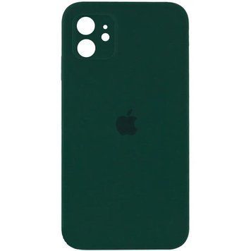 Силиконовый чехол с квадратными бортиками для iPhone 11 Hunter Green 208-00851 фото