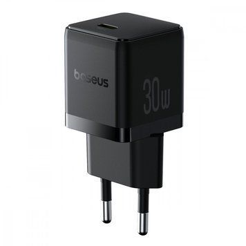 СЗУ Baseus Palm Fast Charger 30W (Type-C) 30W + Кабель Type-C to Type-C 60W (1m) Black P10111605113-01 фото