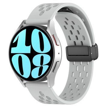 Ремінець Универс 22mm Silicone With Magnetic для Samsung/Amazfit/Huawei Grey 212-02785 фото