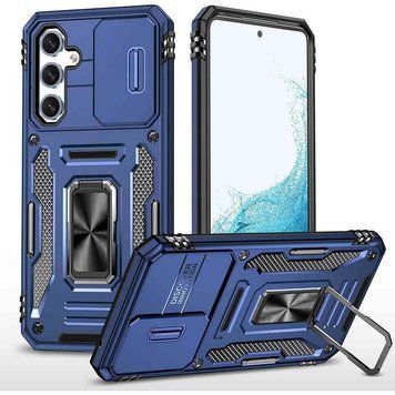 Ударопрочный чехол Camshield Army Ring для Samsung Galaxy S22 Navy Blue 777-05055 фото
